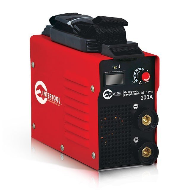 Инвертор мини Intertool 7.1кВт, 30-200А, электрод 1.6-4.0мм, IGBT (DT-4120)