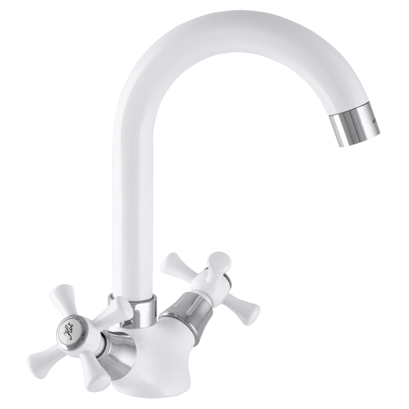 Смеситель для кухни MIXXUS OMEGA 275 белый (MI2767)