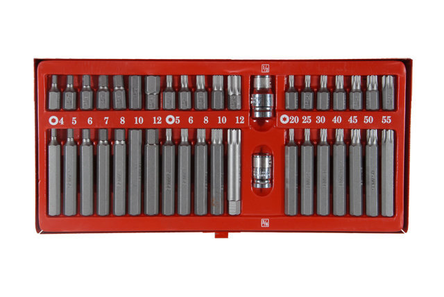 Набор бит HEX TORX SPLINE Ultra ½" 40шт S2 (металл кейс) (4013622)