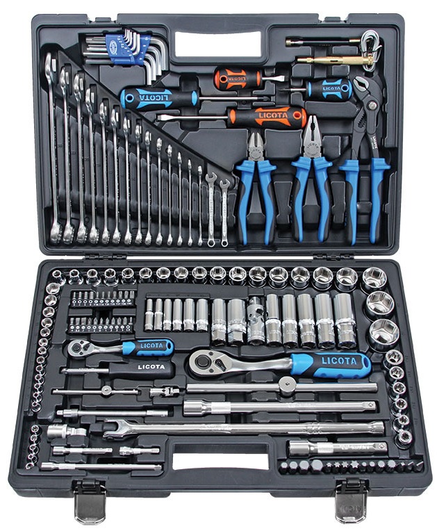 Набор инструмента Licota 1/4" и 1/2" 6 гр. 143 предмета (ALK-8009F)