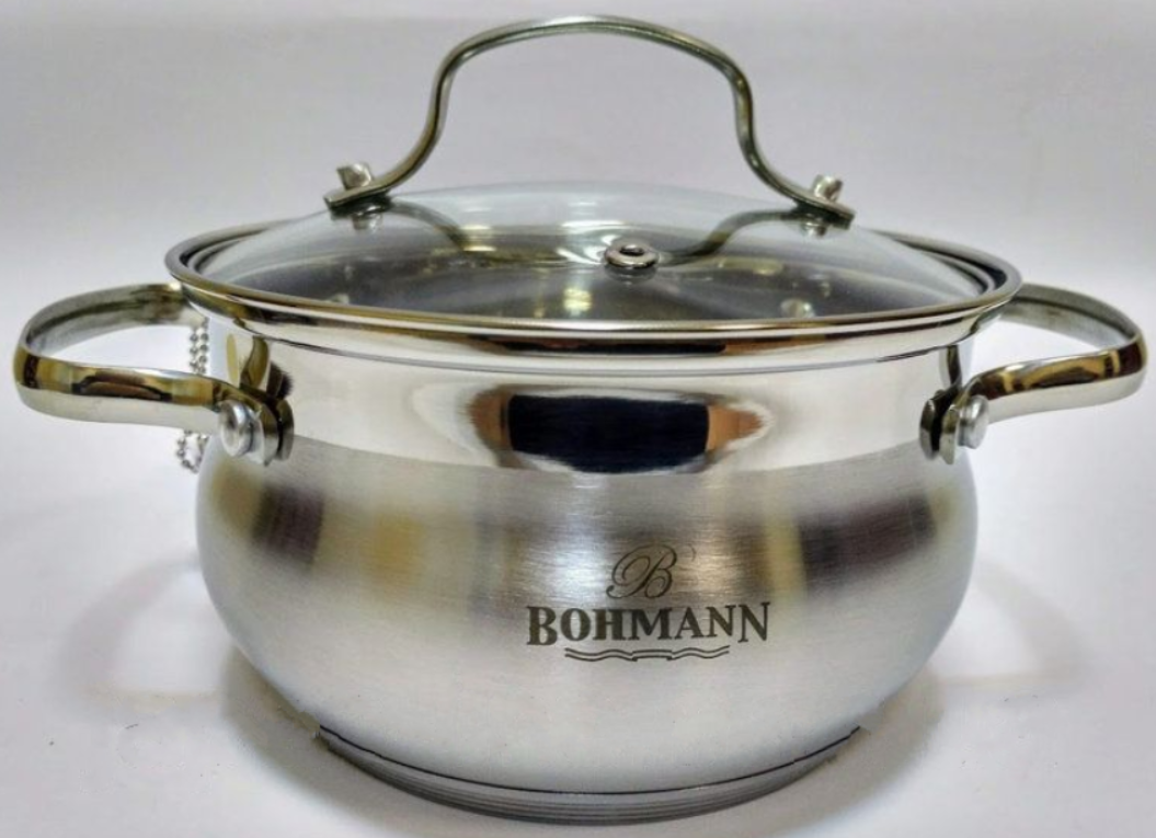 Кастрюля из нержавеющей стали Bohmann 22х12.5 см 4.7 л (BH 5114-22)
