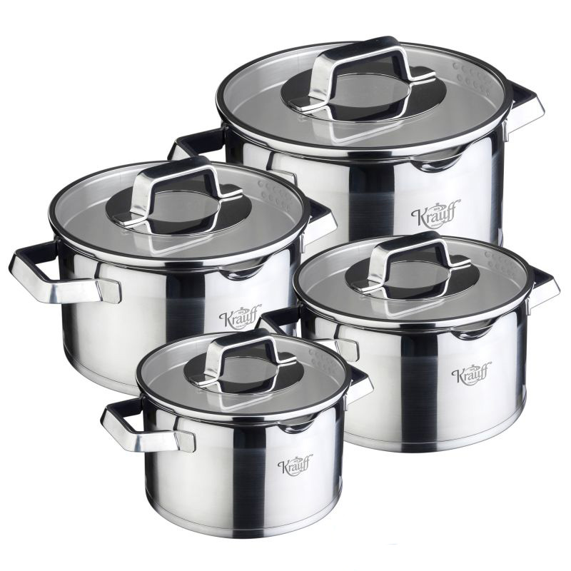 Набор посуды Krauff Moderne Schwarz 8 предметов 26-202-011