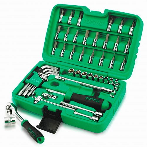 Набор инструмента Toptul комбинированный 1/4" 51ед. (GCAI5101)