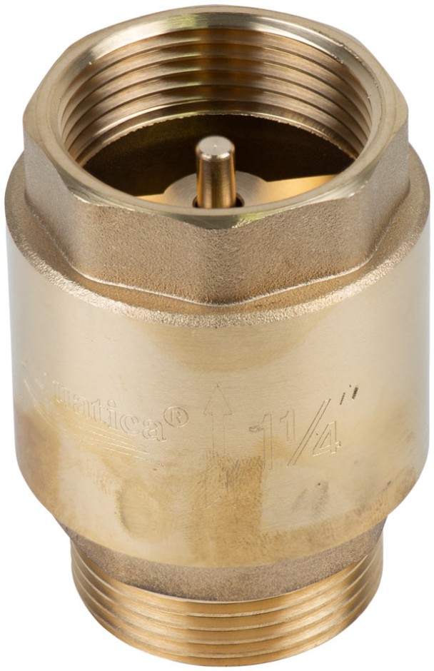 Клапан обратный Aquatica 1¼"Mx1¼"F (латунь) euro 510г (779657)