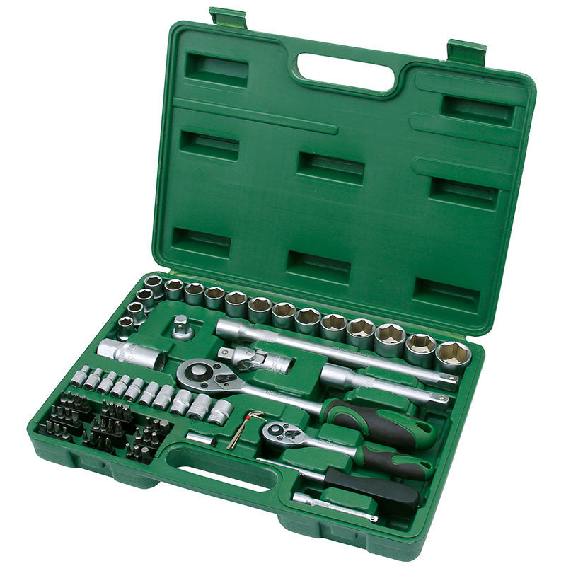 Набор насадок торцевых и биты Grad ¼ ½ 72шт (6004245)