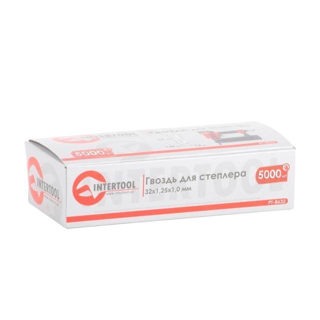 Гвоздь Intertool для степлера 32мм 1.0*1.25мм 5000шт/упак (PT-8632)