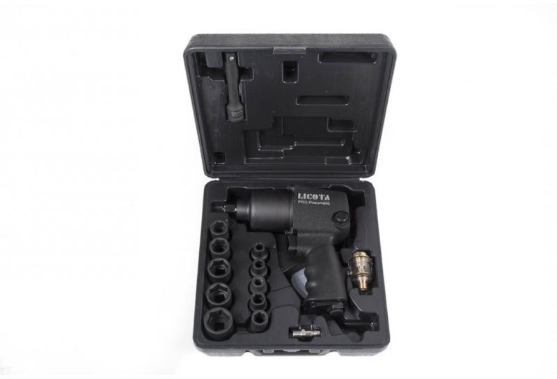 Гайковерт пневматический ударный Licota 1/2 " 563 Нм ( 57 кгм ) в кейсе (PAW-04006RK2)