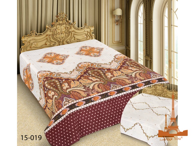 Покрывало двухстороннее Love you Barokko 15-019 220х240 см Красное