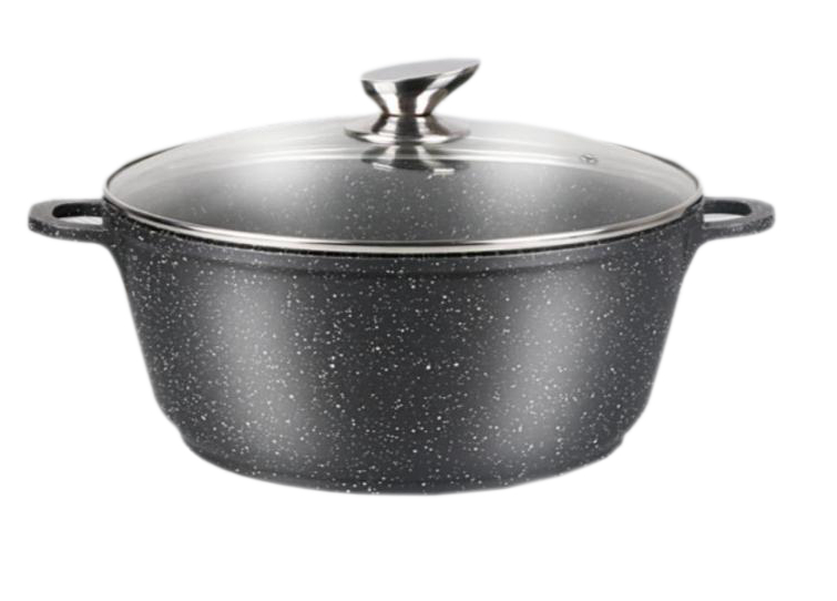 Кастрюля с мраморным покрытием Zurrichberg 36х15 см (ZBP-7097 Black)