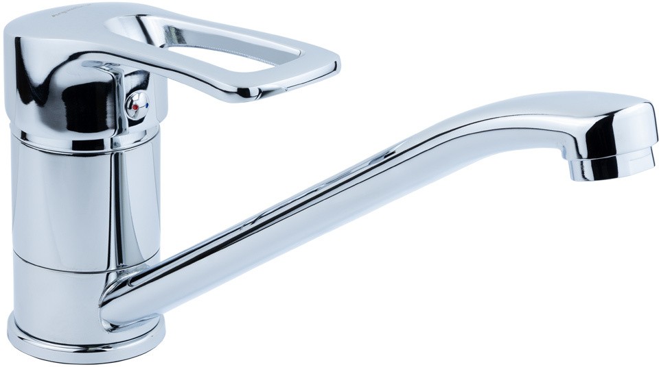 Смеситель для кухни Aquatica MD D40 гусак прямой 250 мм на шпильке (MD-2B244C)