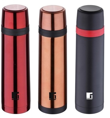 Термос Bergner Travel Copper 1 л красный / медный / черный (BG-7582-AA)