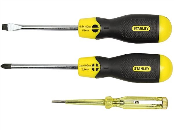 Набор отверток Stanley Cushion Grip 3 шт (0-65-012)