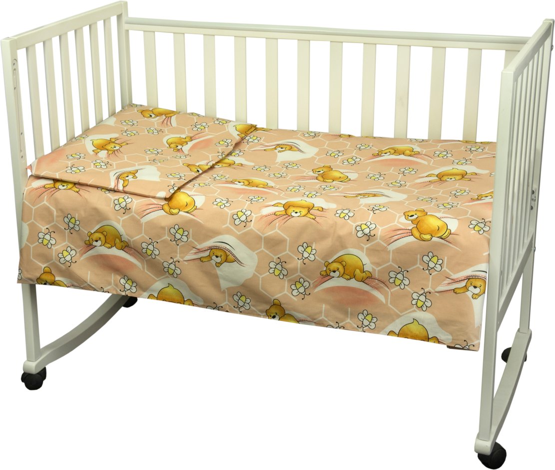 Комплект постельного белья Руно Младенец 60х120 см 3шт Детский Персиковый сладкий сон (932.02_(Перси