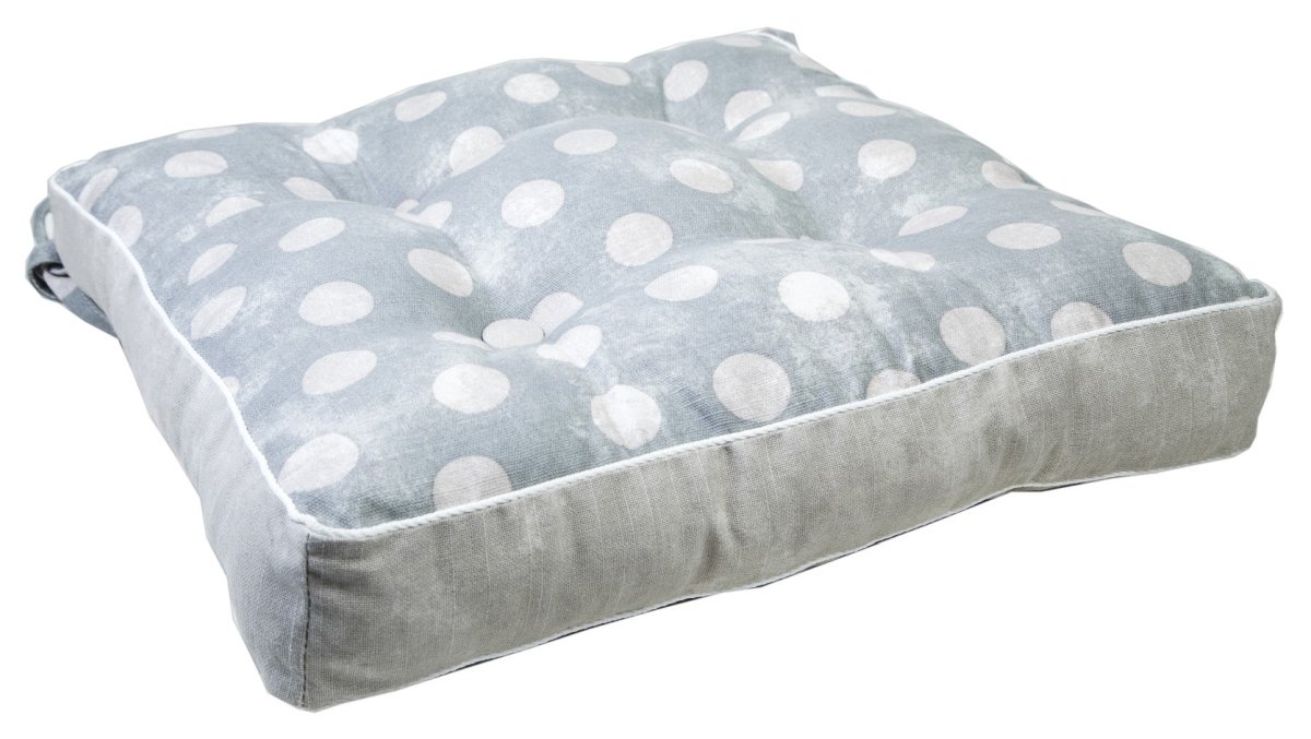 Подушка для стула Прованс Allure Горох 40x40 см Голубая (.000027)