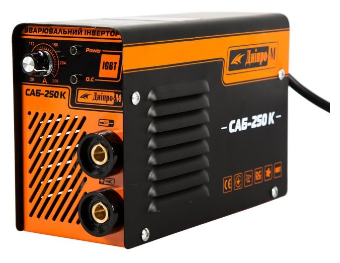 Сварочный инвертор Дніпро-М САБ-250К 1.6-5.0 мм 20-250 А (70127037)