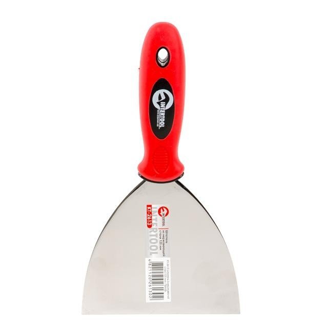 Шпатель Intertool из нержавеющей стали 125мм Проф (KT-2613)