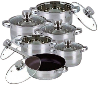 Набор посуды Bohman из 12 предметов (BH-1275MRB)