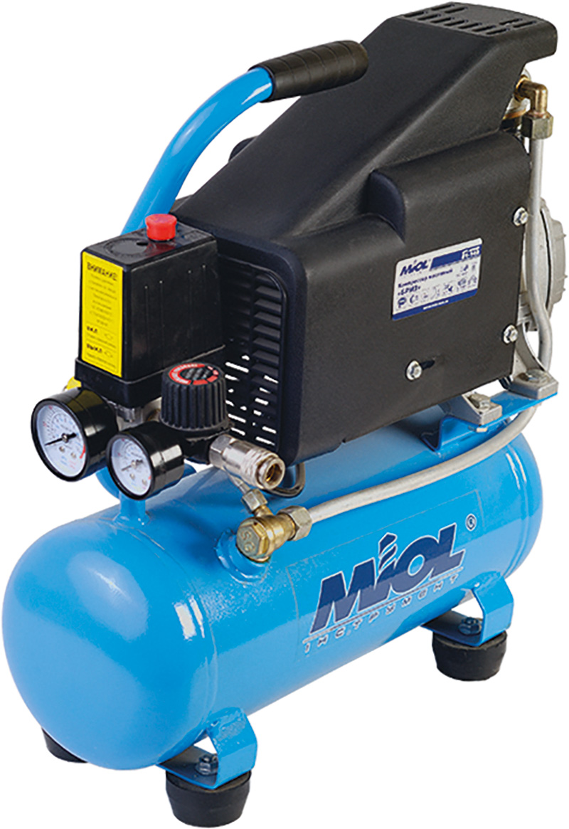 Компрессор Miol Бриз 0.75кВт 7.5л 80л/мин 8бар 220В (81-140)