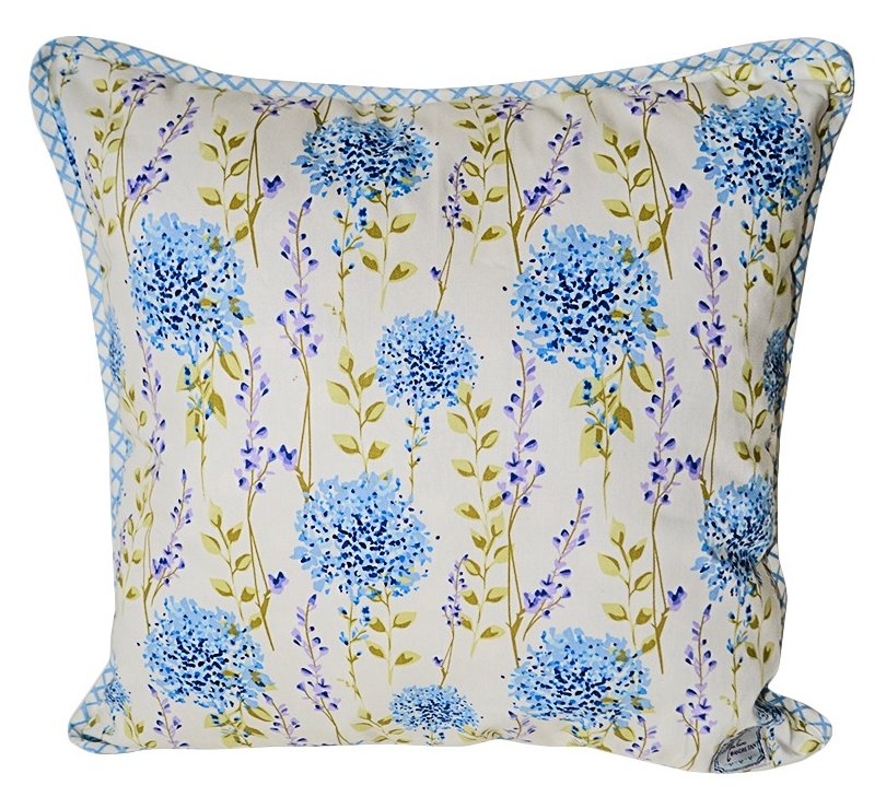 Подушка декоративная Прованс by Andre Tan 45х45 см Сиреневая клетка (.000178)