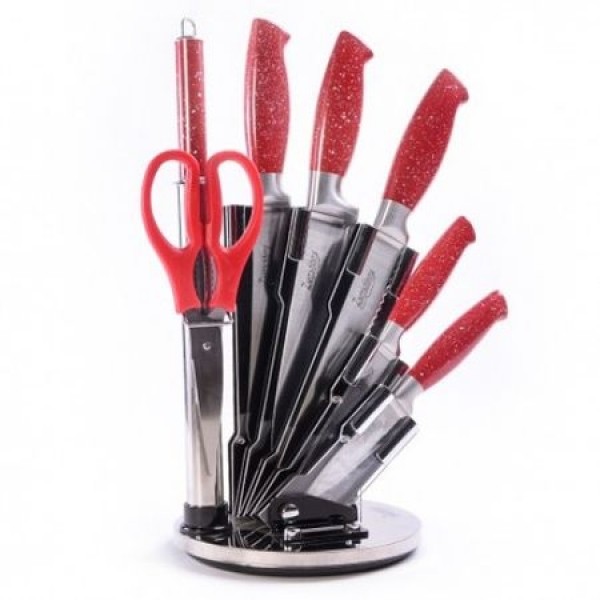 Набор ножей Zurrichberg на подставке 8 предметов (ZB-5001R)