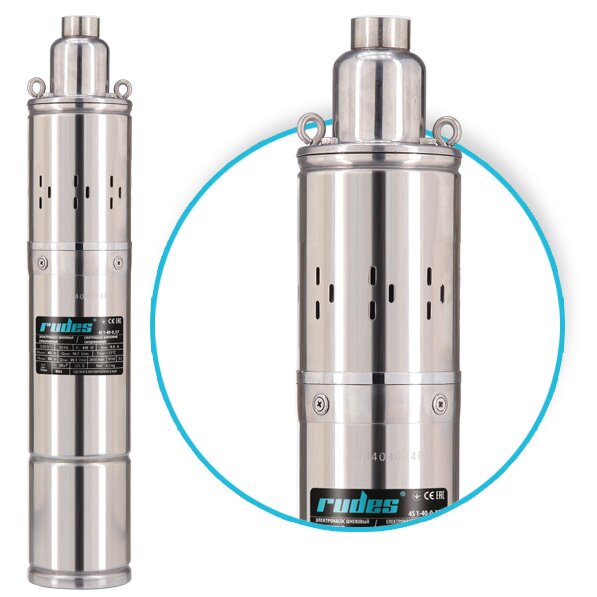 Скважинный насос 4S1,1-50-0,5 (кабель 10м) Rudes