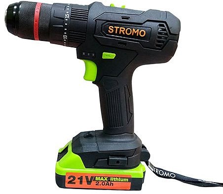 Шуруповерт аккумуляторный ударный Stromo SA 214LI Extra 