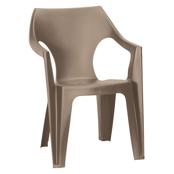 Стул пластиковый Allibert Dante low back бежевый (8711245130569)