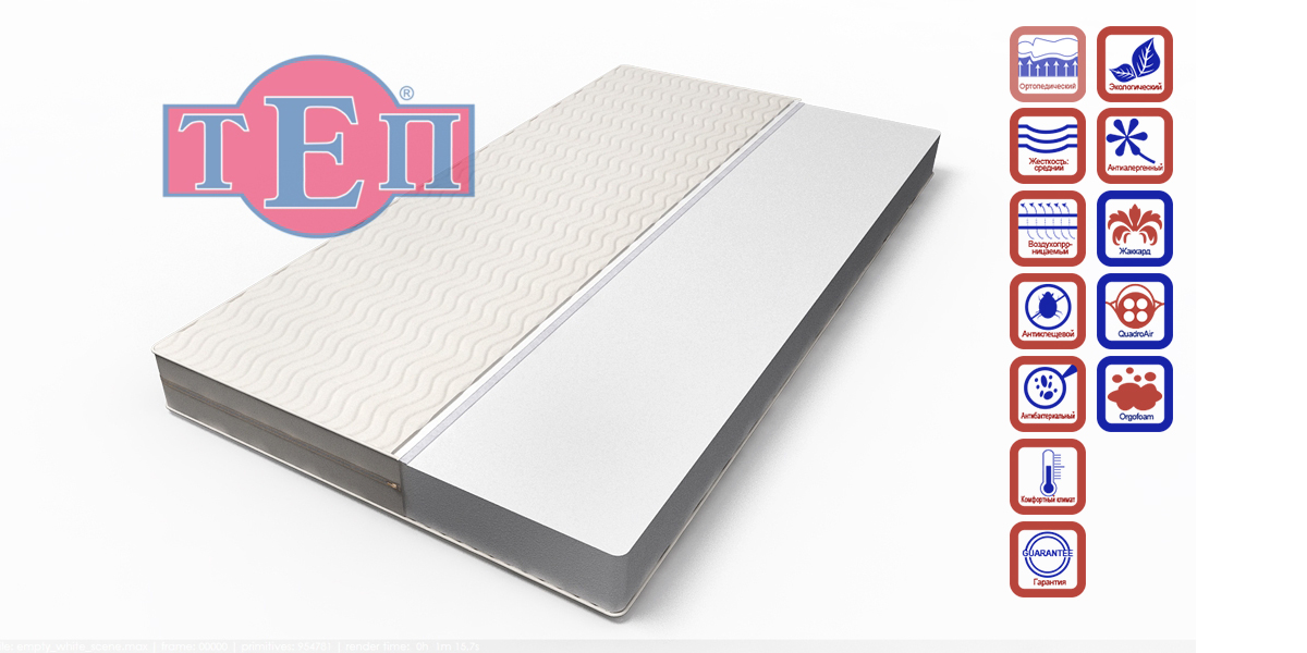 Матрас ТЕП PRISTINE Up 90х200 см