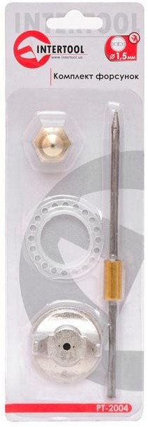Комплект форсунки Intertool 1.5 мм для краскопульта HP РТ-0204,PT-0205,PT-0210,PT-0211 (PT-2004)