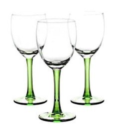 Набор бокалов для вина Libbey Clarity 190 мл зеленые 3 шт (31-225-053)
