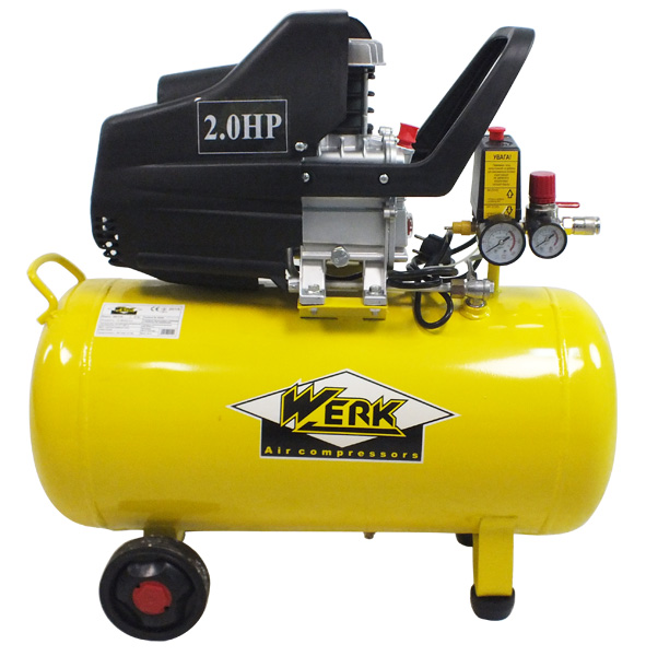Компрессор Werk BM-2T50 1.5кВт 50л 200л/мин 8бар 220В (46730)
