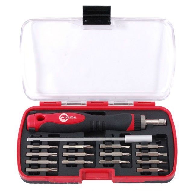 Отвертка Intertool с прецизионными битами 16шт (VT-2016)