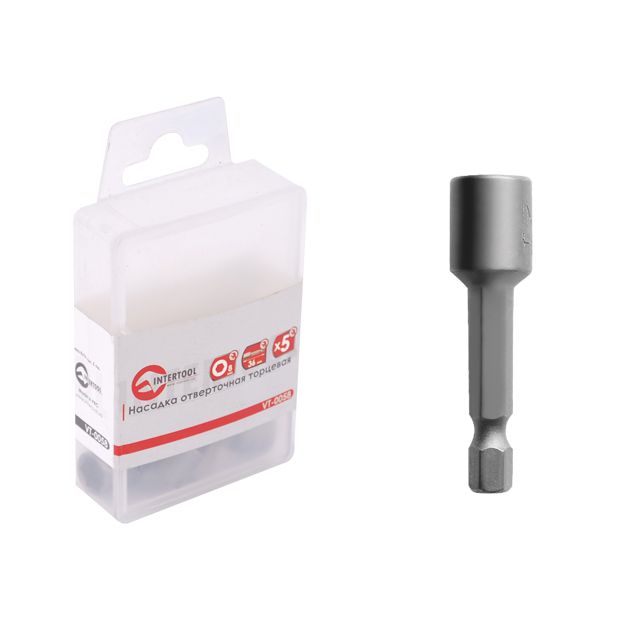 Комплект торцевых отверточных насадок Intertool 8*36мм 5шт (VT-0058)