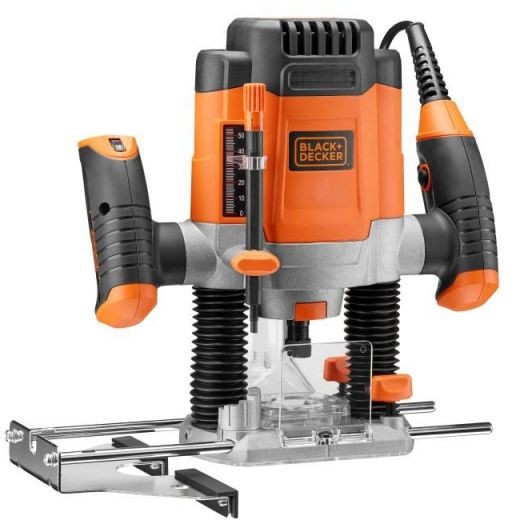 Фрезер B&D 1200 Вт, цанга 6/8 мм, ход 55 мм (KW1200E-QS)