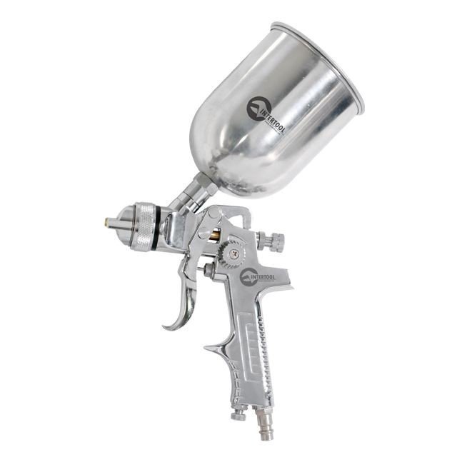 Краскораспылитель Intertool HVLP STEEL PROF 1.4мм, 600мл (PT-0109)