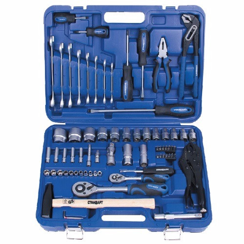 Набор инструмента Стандарт комбинированный 1/4" 1/2" 72 ед (ST-0072)