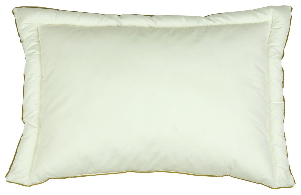 Подушка детская Руно Пух 40x60 см Белая с золотым кантом (309.29ЛПУ GOLDEN SWAN)
