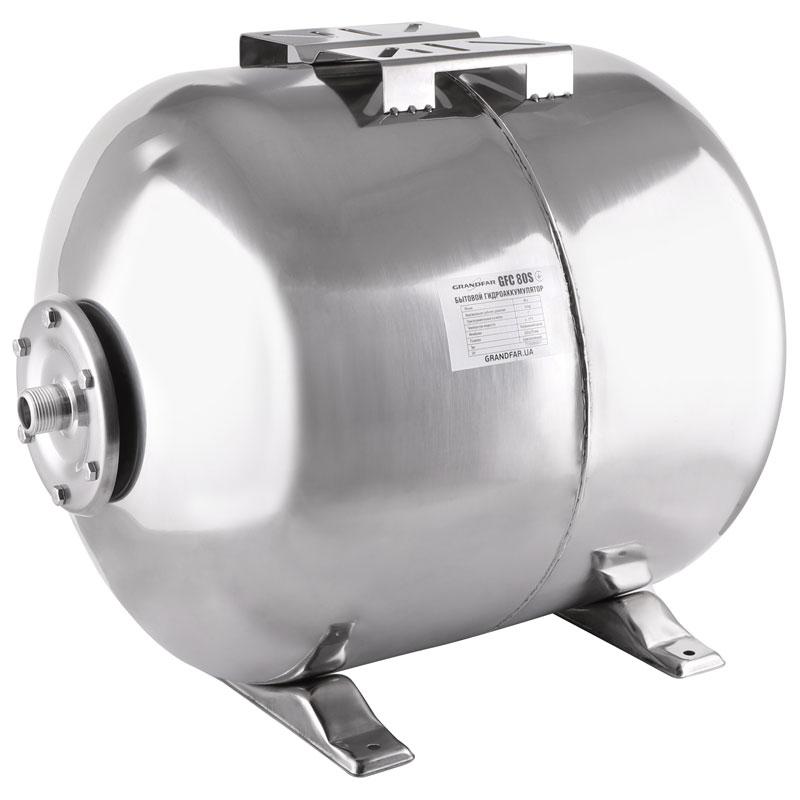 Гидроаккумулятор для насосных станций GRANDFAR GFC80S горизонтальный (GF1393)