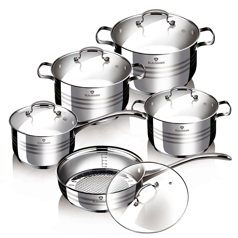 Набор посуды Blaumann Gourmet Line 10 предметов (BL-3163)
