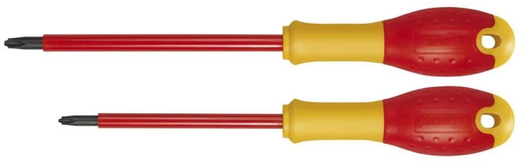 Набор отверток диэлектрических Stanley FatMax VDE до 1000В PH1x100мм PH2x125мм 2 шт (FMHT0-62648)