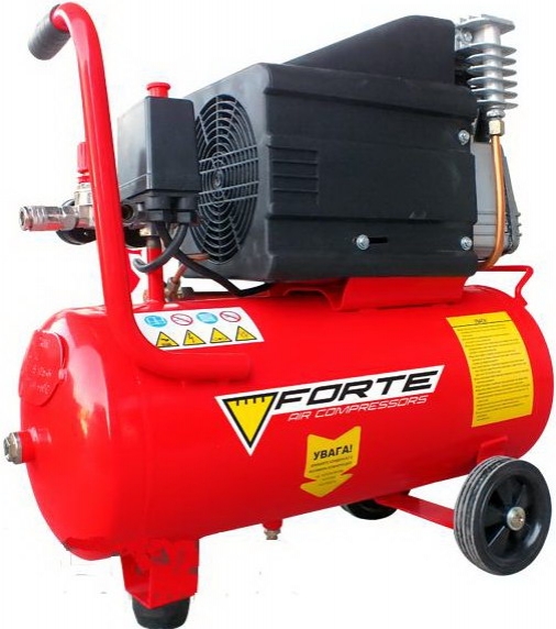 Компрессор Forte NC-24-10 1.8кВт 24л 285л/мин 10бар 220В (22827)