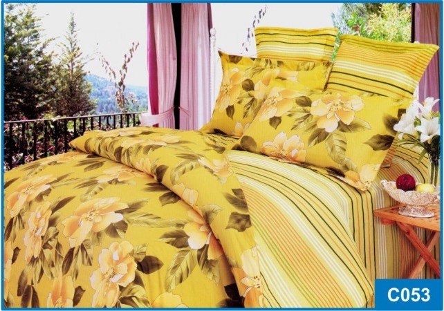 Постельное белье Leleka-Textile Сатин 175х210 Желтое Двуспальное