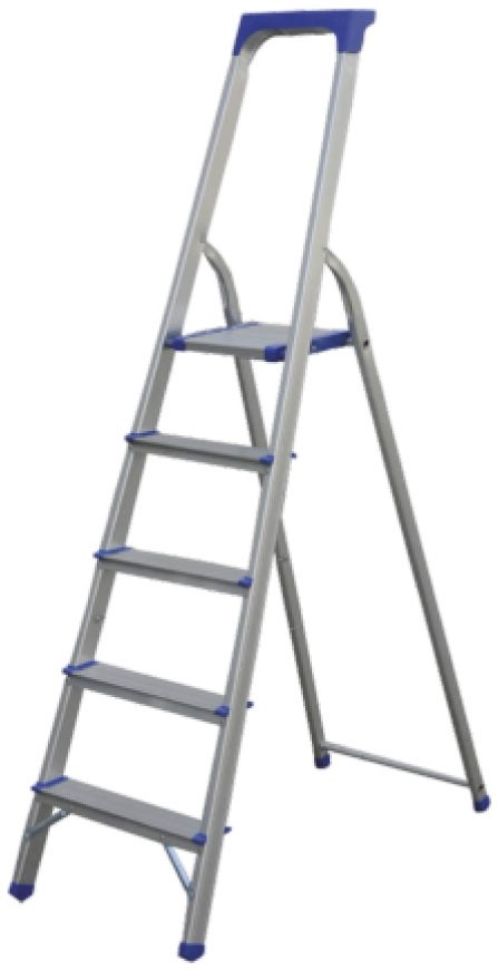 Стремянка алюминиевая Flora 5 ступенчатая (5035504)