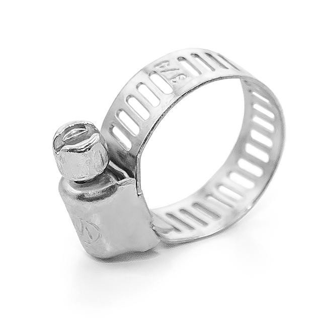 Хомут стальной Intertool оцинкованный 8мм D 13-23мм (TC-0013)