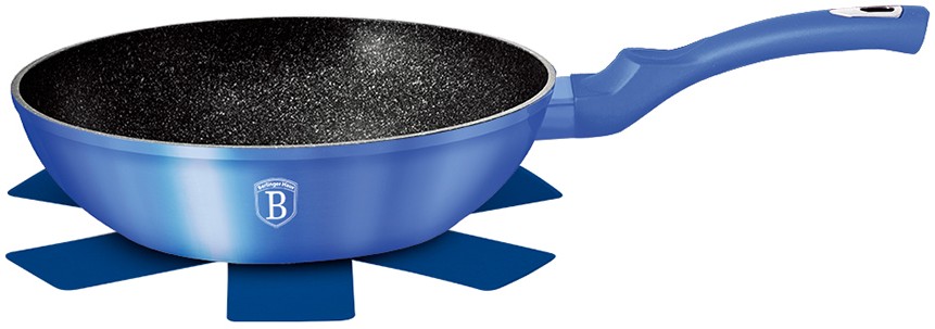 Сковорода-вок Berlinger Haus Metallic Line Royal Blue Edition 28 см BH-1651N