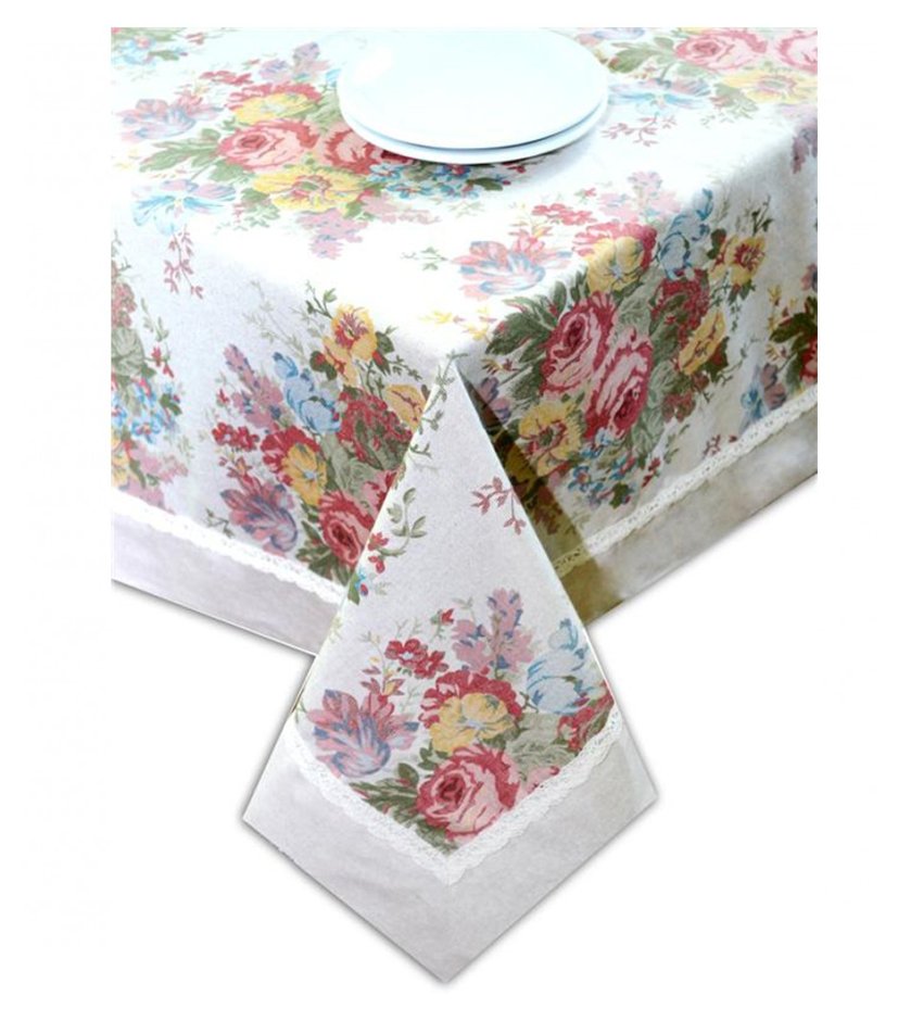 Скатерть Прованс Gobelin с кантом и кружевом 140х180 см (.003761)