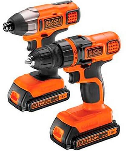 Шуруповерт и гайковерт ударный аккумуляторные B & D Li-ion 18 В, 10 мм (BDCDDIM18B-QW)