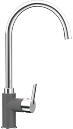 Кухонный смеситель Schock Simi Basalt-41 хром/базальт (50500041)