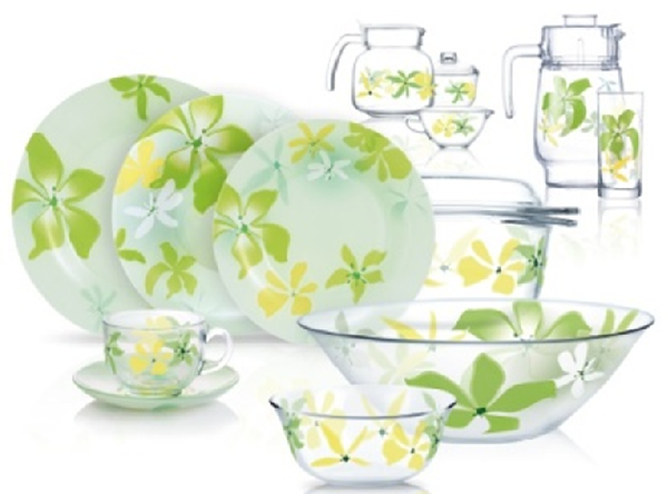 Сервиз столовый Luminarc Green Ode 46 предметов (N6728)