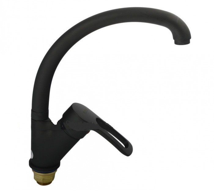 Смеситель для кухни Haiba Hansberg 777 на гайке BLACK (HB0216)